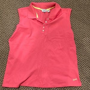 Izod Pink Botton Down Sleeveless Tank